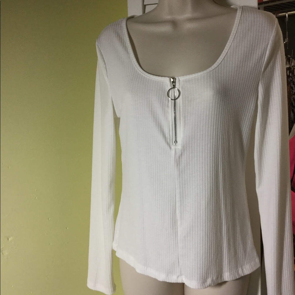 SHEIN Ribbed Zipper Top - Picture 7 of 10
